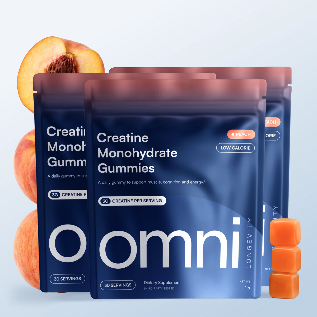 OMNI Creatine Gummy  3-pack, 90 tablets