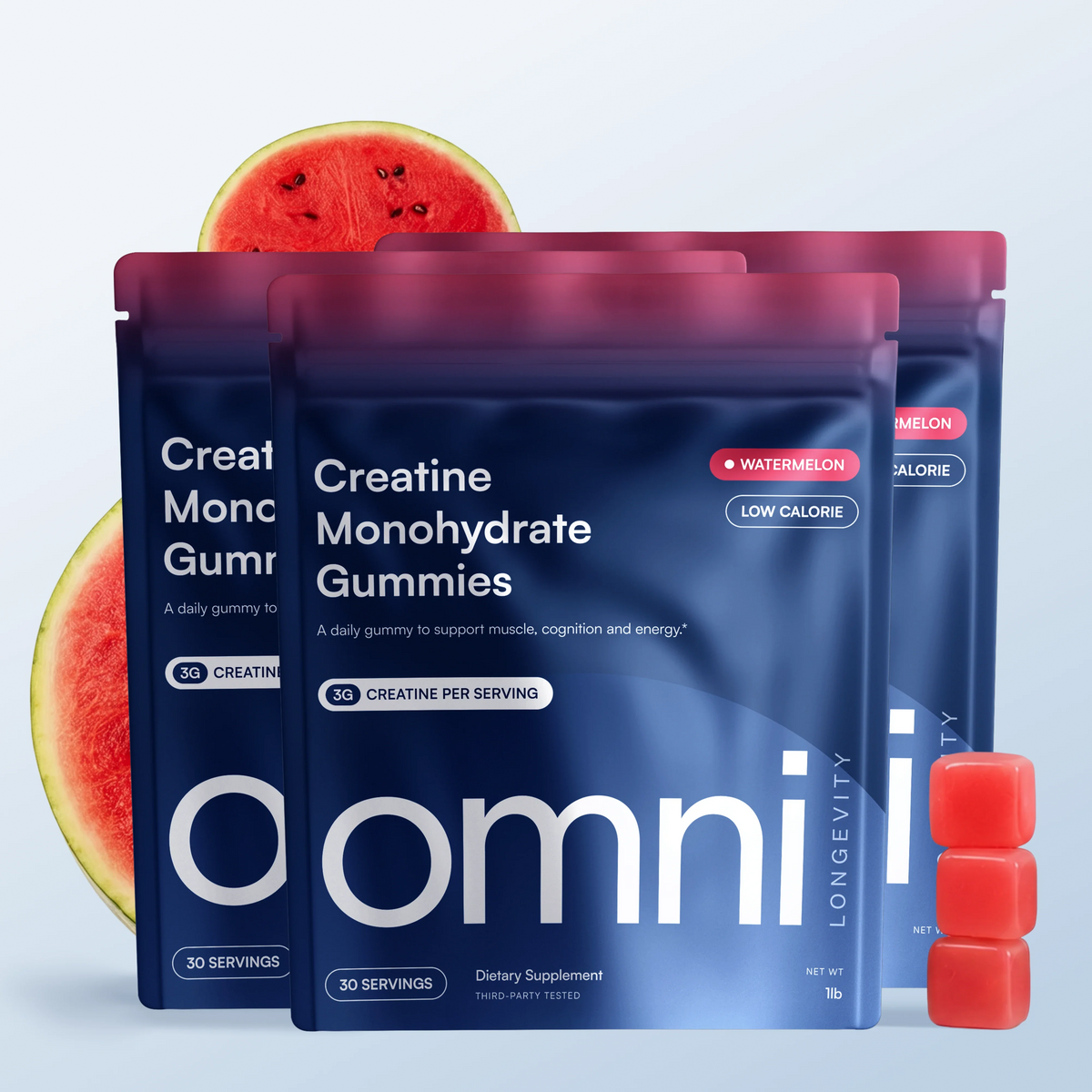 OMNI Creatine Gummy  3-pack, 90 tablets