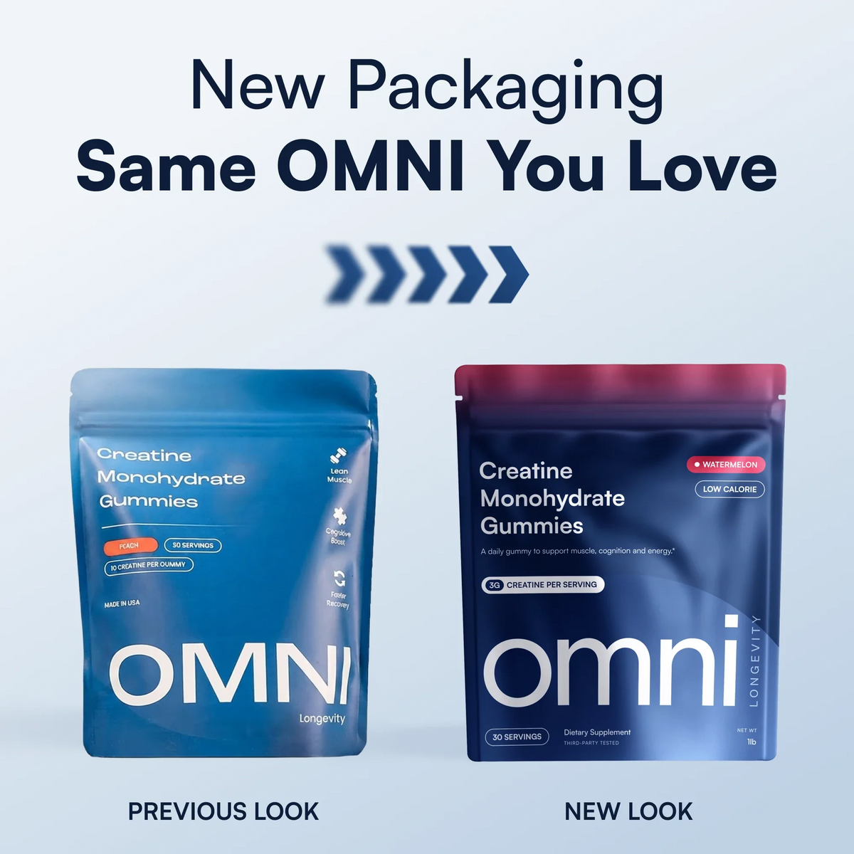 OMNI Creatine Gummy  3-pack, 90 tablets